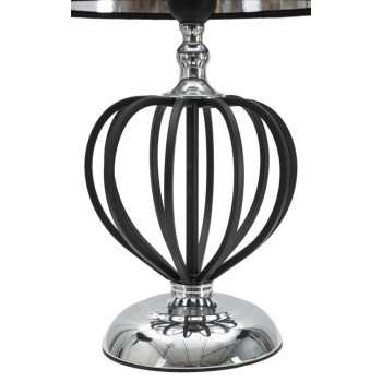 Dunkelsilberne Tischlampe