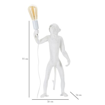 TISCHLAMPE „WEISSER AFFE“