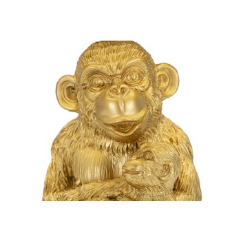 Tischlampe mit Affenmama-Motiv