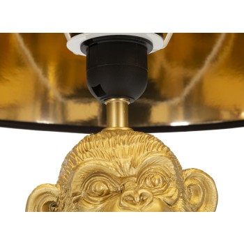 Tischlampe mit Affenmama-Motiv