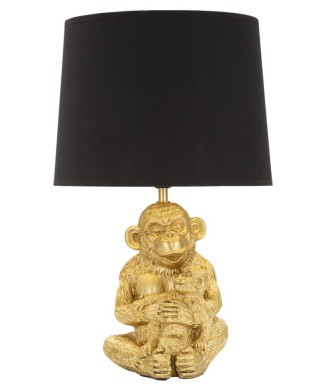 Tischlampe mit Affenmama-Motiv