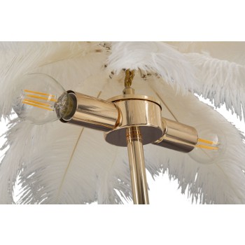 TISCHLAMPE AUS WEISSER PALME