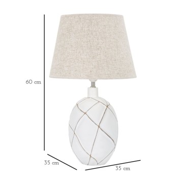 Linien Harz Tischlampe