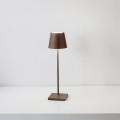 Wiederaufladbare LED-Tischleuchte, Getränke, Bronze, 2,2 W, 190 lm, 3000 K, dimmbar, IP54, 7 x 25 cm