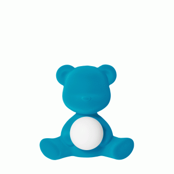 QEEBOO 25002 Samt-Teddy-Mädchen-Lampe mit wiederaufladbarer LED