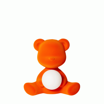 QEEBOO 25002 Samt-Teddy-Mädchen-Lampe mit wiederaufladbarer LED