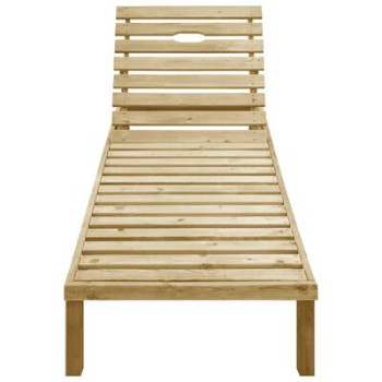 Sonnenliege aus imprägniertem Kiefernholz