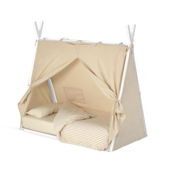 Maralis-Bett aus massivem Buchenholz