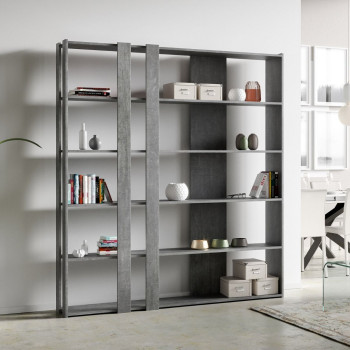 Kato Bücherregal – Komposition C Kato 6R 2 Seiten 4 lange Bänder Weißesche