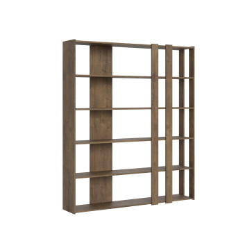 Kato Bücherregal – Komposition C Kato 6R 2 Seiten 4 lange Bänder Weißesche