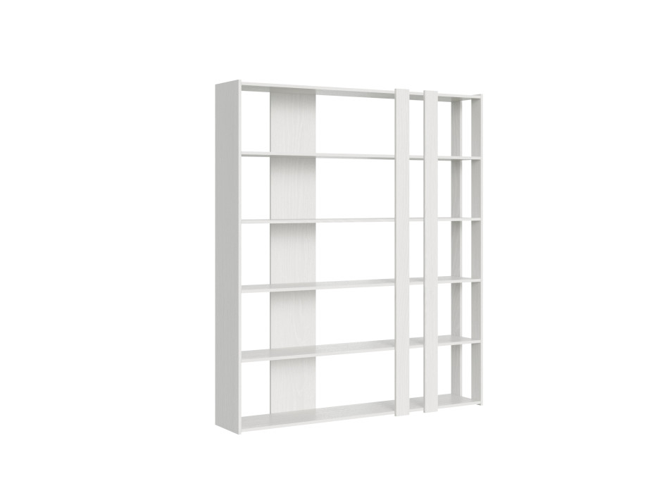 Kato Bücherregal – Komposition C Kato 6R 2 Seiten 4 lange Bänder Weißesche