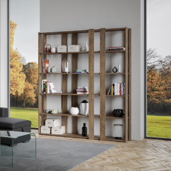 Kato Bücherregal – Komposition E Kato 6R 8 lange Leisten Weißesche
