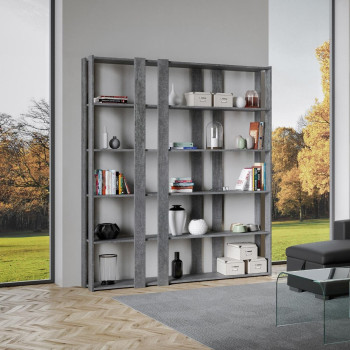 Kato Bücherregal – Komposition E Kato 6R 8 lange Leisten Weißesche