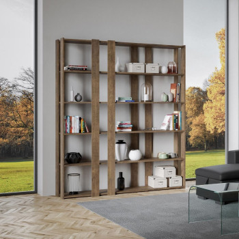 Kato Bücherregal – Komposition E Kato 6R 8 lange Leisten Weißesche