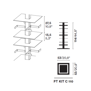 PTOLOMEO X4 VERTICAL BUCHREGAL KIT C 110 OPINION CIATTI