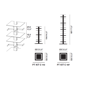 PTOLOMEO X4 VERTICAL BUCHREGAL KIT C 197 OPINION CIATTI