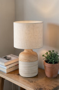 WOODY IVORY 1XE27 22X41CM LAMP