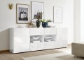 MIRO Sideboard mit 2 Türen und 4 Schubladen, weiß