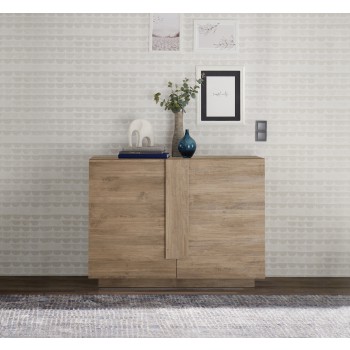 JUPITER Sideboard mit 2 Türen, 120 x 44 x 90 cm, Walnussfarbe