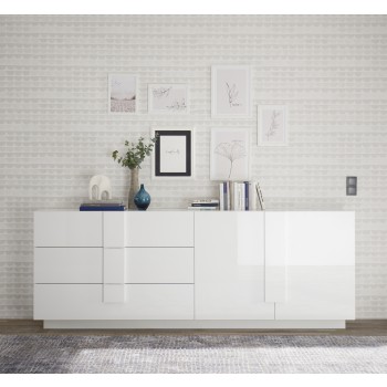 JUPITER Sideboard mit 3 Schubladen und 2 Türen, 241 x 44 x 90 cm
