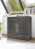 MIRO 2-türiger Schrank in Schwarz