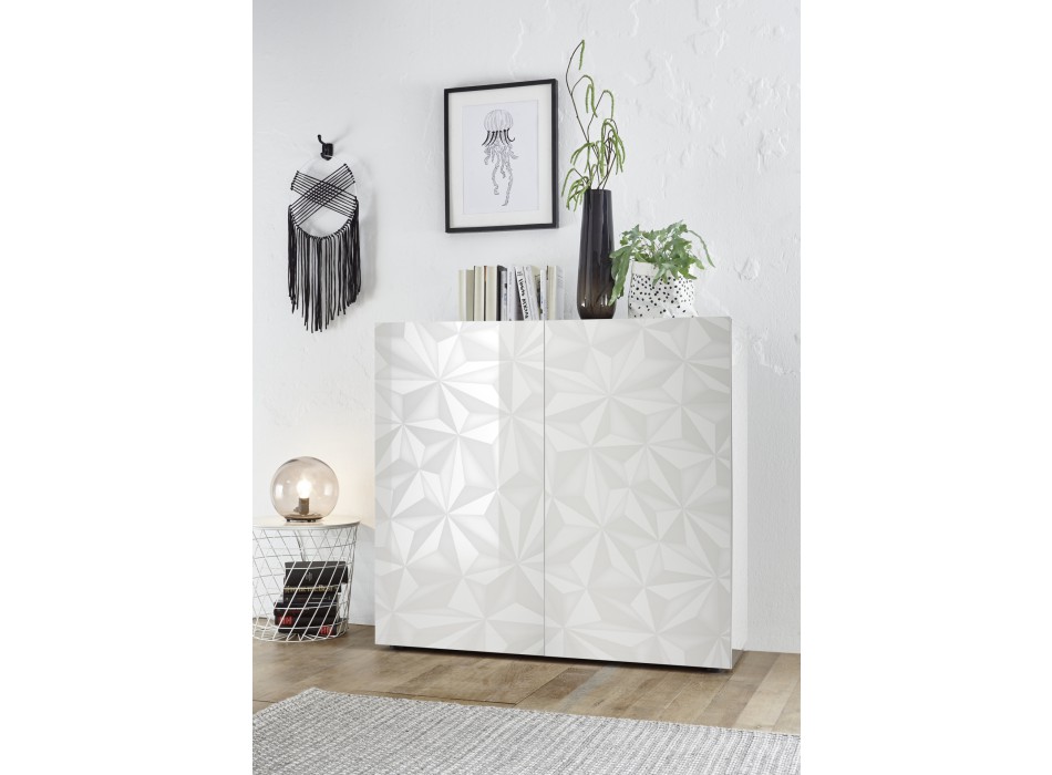 PRISMA-Schrank mit 2 Türen, weiß