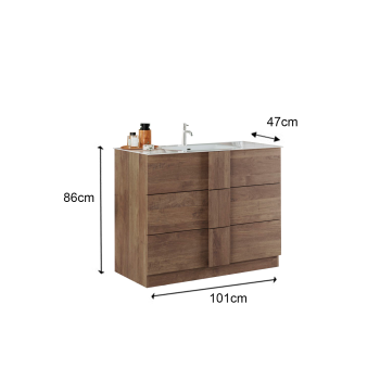 JUPITER Badezimmerschrank mit 2 oder 3 Schubladen 