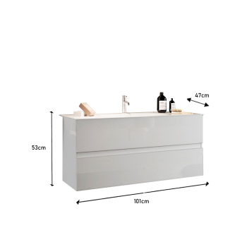 START Badezimmerschrank mit 2 oder 3 Schubladen 
