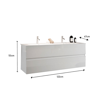 START Badezimmerschrank mit 2 oder 3 Schubladen 