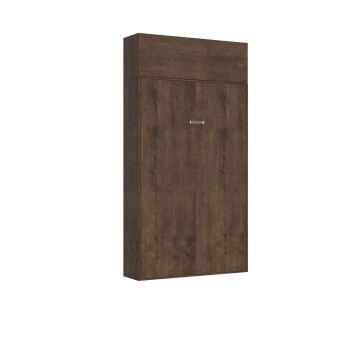 Mod.Kentaro 1 1/2 Quadrat 120 - Kentaro 1 1/2 Klappbett 120 mit Wandschrank aus weißer Esche