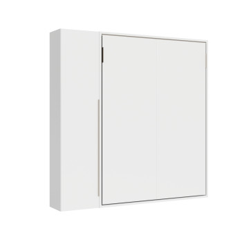 Mod. Versia French 140 mit 1-türigem Kleiderschrank links-rechts - Französisches Klappbett 140 Versia mit 1-türigem Kleiderschrank links, Ton