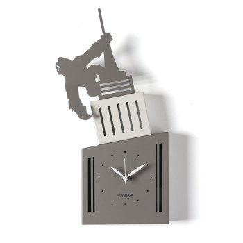 KING KONG 5091 Wanduhr im Arts-and-Crafts-Stil