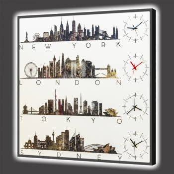 GL6798 PINTDECOR WORLD CITY LUMINOUS Uhr