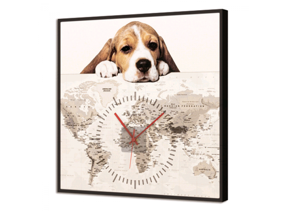 PINTDECOR GL3526 LEUCHTENDE WELPEN-Uhr