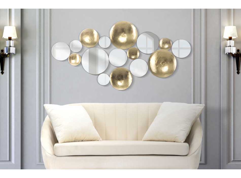 GOLD SPIEGEL-GLAMOURÖSES PANEEL