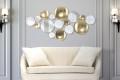GOLD SPIEGEL-GLAMOURÖSES PANEEL