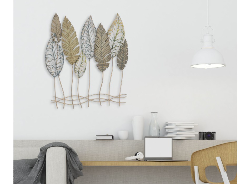 Blattplatte aus Eisen und Holz -C-