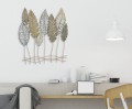 Blattplatte aus Eisen und Holz -C-