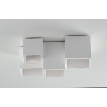 FOSTER weiße Deckenleuchte 5xGU10 37x24,8x15 cm