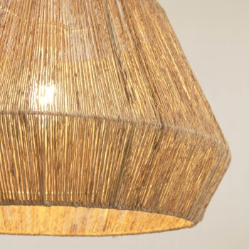 Crismilda Deckenleuchte aus 100 % Jute mit natürlicher Oberfläche, Ø 50 cm