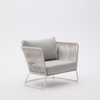 Saconca Outdoor-Sessel aus Seil und grün verzinktem Stahl