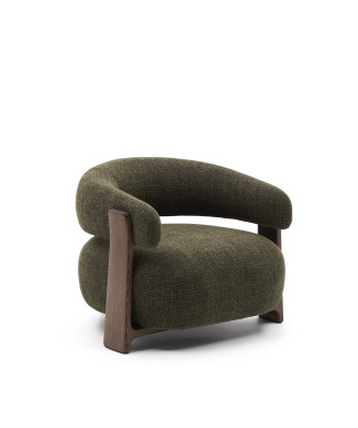 Sessel aus Granit-Chenille