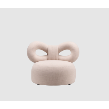 Sessel C mit Stoffband von Ribbon Fabric QEEBOO