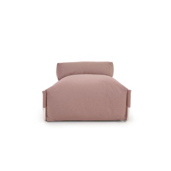 Quadratischer modularer Lounge-Sessel für den Außenbereich