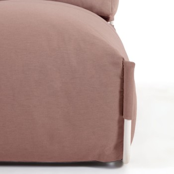 Quadratischer modularer Lounge-Sessel für den Außenbereich