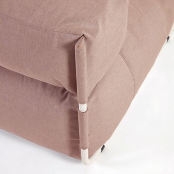 Quadratischer modularer Lounge-Sessel für den Außenbereich