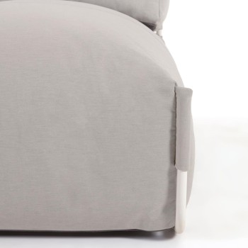 Quadratischer modularer Lounge-Sessel für den Außenbereich