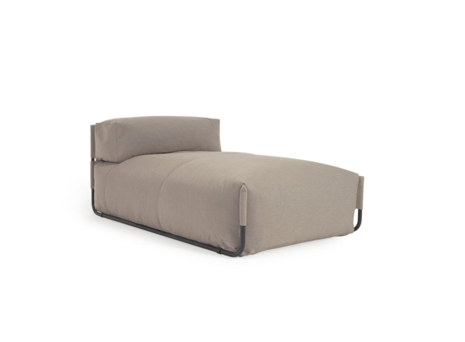 Quadratischer modularer Outdoor-Sofa-Pouf 