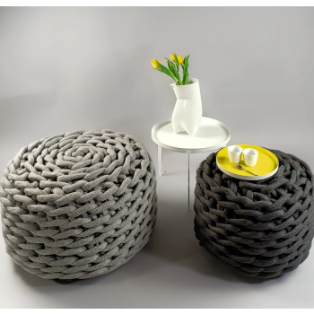 COVO Geflochtener Pouf
