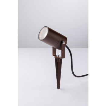 AKRON CORTEN-Projektor mit Erdspieß 1xGU10 IP65 10x6cm